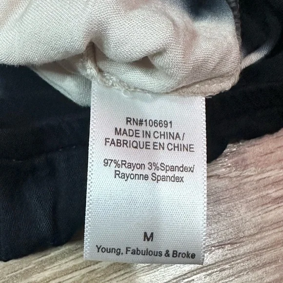 NWT Young Fabulous & Broke Jayden Jersey Long Sleeve Top - Picture 12 of 14